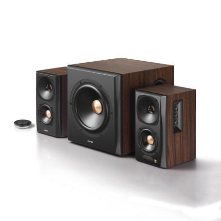 Edifier S360DB set di altoparlanti 150 W Nero, Legno (S360DB)