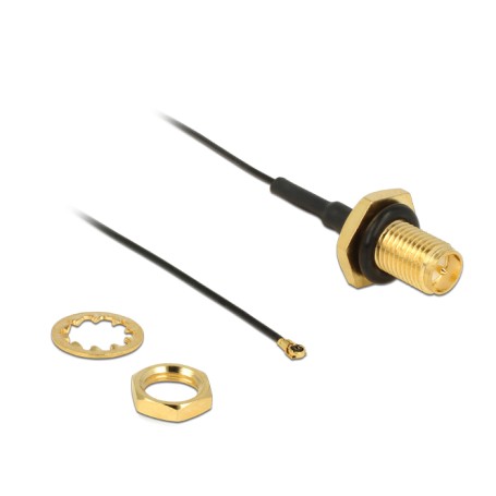 DeLOCK 0.2m, RP-SMA/MHF IV cavo coassiale 0,2 m MHF IV / HSC MXHP32 (12460)