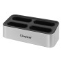 Kingston Technology Workflow Station Cablato USB 3.2 Gen 2 (3.1 Gen 2) Type-C Nero, Argento (WFS-U)