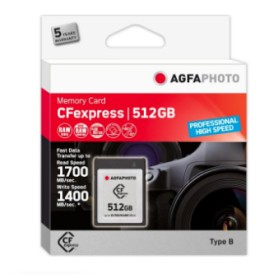 AgfaPhoto CFexpress Professional memoria flash 512 GB NAND (10442) AgfaPhoto CFexpress Professional memoria flash 512 GB NAND (10442)