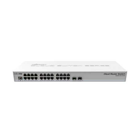 Mikrotik CRS326-24G-2S+RM switch di rete L2 Gigabit Ethernet (10/100/1000) Grigio (CRS326-24G-2S+RM)