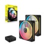 iCUE LINK LX140-R RGB PWM Reverse (schwarz, 2er Pack, 140 mm) (CO-9051052-WW)