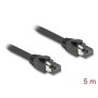 Netzwerkkabel RJ-45 Cat.8.1 S/FTP, bis 40 Gbps (schwarz, 5 Meter) (80236)