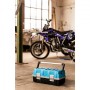 Kunststoff-Werkzeugkasten 190L-2 (blau/schwarz, 2 rausnehmbare Kleinteileboxen im Deckel)