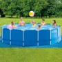 Frame Pool Set Rondo,  457 x 122cm (dunkelblau/wei, Kartuschen-Filteranlage ECO 638R) (128242NP)