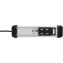 Premium-Alu-Line Steckdosenleiste 4-fach (schwarz/silber, 1,8 Meter, mit Sicherheitsschalter) (1391030400)