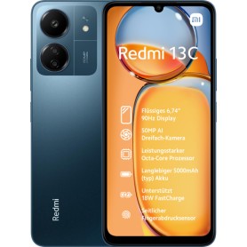 Xiaomi Redmi 13C 17,1 cm (6.74") Doppia SIM Android 13 4G USB tipo-C 4 GB 128 GB 5000 mAh Blu, Blu marino (MZB0FL8EU)