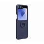 Samsung Galaxy Z Flip6 Silicone Case with Ring Navy Blu (EF-PF741TNEGWW)