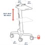 Ergotron Neo-Flex Laptop Cart Grigio Computer portatile Carrello/trolley multimediale (24-205-214)