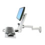 Ergotron 200 Series Combo Arm 61 cm (24") Parete Bianco (45-230-216)