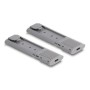 DeLOCK Alloggiamento esterno USB Type-C Dual Combo per 2 x unità SSD M.2 NVMe PCIe o SATA - senza attrezzi (42028)