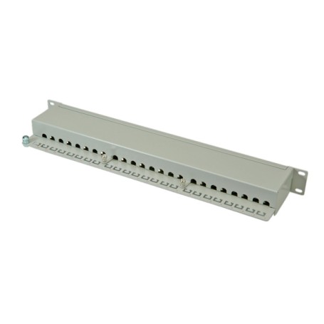 ROLINE Cat.6/Class E 19" Patch Panel, 24 Ports, STP light grey (26.11.0351)
