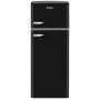 Combinazione frigorifero-congelatore retrò Amica KGC 15637 MS, 55 cm di larghezza, 144 cm di altezza, 206 L, nero opaco