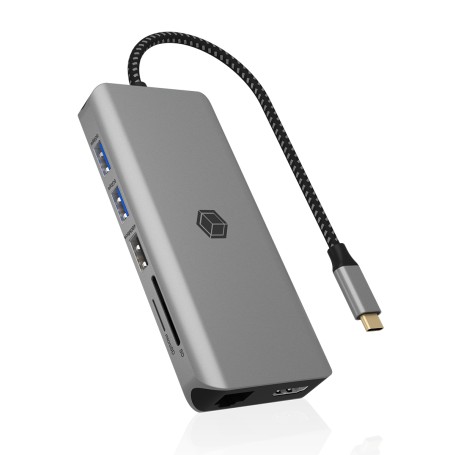 ICY BOX IB-DK4061-CPD Cablato USB 3.2 Gen 1 (3.1 Gen 1) Type-C Grigio (61059)