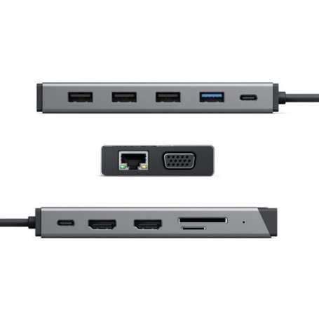 ALOGIC DV3 Cablato USB 3.2 Gen 1 (3.1 Gen 1) Type-C Argento (DUCDDV3)