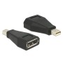 DeLOCK Displayport Adapter Displayport mini M Displayport FM Nero (65238)