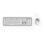 Hama KMW-700 tastiera RF Wireless QWERTZ Tedesco Argento, Bianco (00182676)