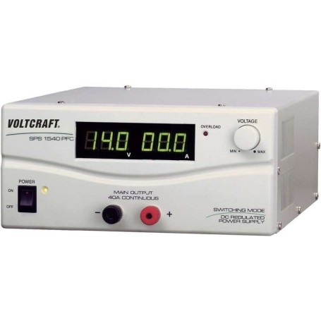 Voltcraft Labornetzgerät, einstellbar SPS 1540 PFC 3 - 15 V/DC 40 - 4 A 600 W 1 x Remote (SPS-9400)