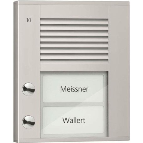 Audio Außenstation PDS PDS02-EN/04 2Tasten 1reihig AP silber (PDS02-EN/04)