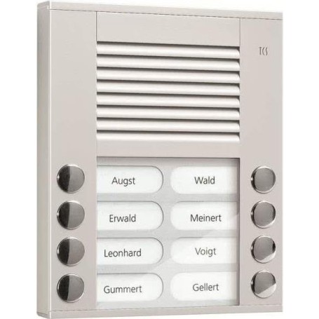 Audio Außenstation PES08-EN/04 8Tasten 2reihig AP silber (PES08-EN/04)