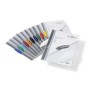 Durable Swingclip cartellina con fermafoglio Polipropilene (PP) Blu scuro (2260-07SING)