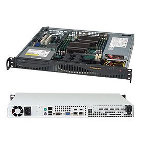 Supermicro SuperChassis 512F-350B1 Supporto Nero 350 W (CSE-512F-350B1)