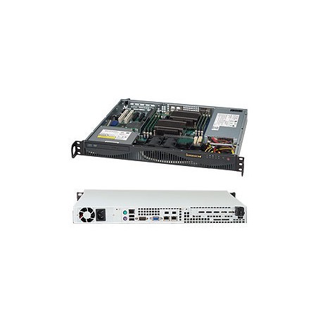 Supermicro SuperChassis 512F-350B1 Supporto Nero 350 W (CSE-512F-350B1)