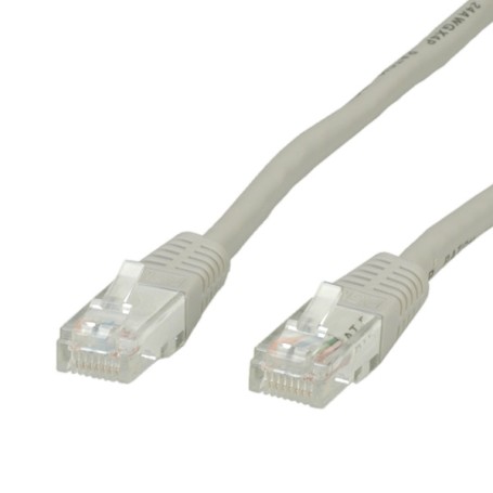 Value 21.99.0900 cavo di rete Grigio 0,5 m Cat6 U/UTP (UTP) (RO21.99.0900) (CRO21990900)