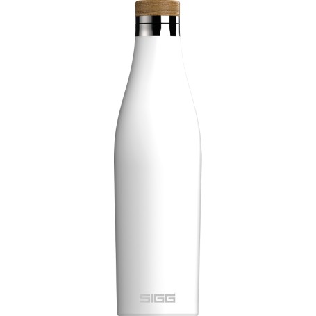 SIGG Meridian White Uso quotidiano 500 ml Bamboo, Acciaio inossidabile Bianco (8999.1)