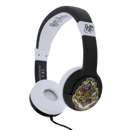 OTL Technologies Harry Potter Hogwarts Crest Kids Cuffie Cablato A Padiglione MUSICA Nero, Bianco (HP0624)