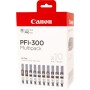 Canon PFI-300 cartuccia d'inchiostro 10 pz Originale Nero, Blu, Ciano, Grigio, Magenta, Nero per foto, Magenta per fo (4192C008)