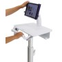 Ergotron StyleView Tablet Cart, SV10 Alluminio, Bianco Carrello multimediale (SV10-1400-0)