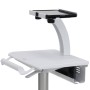 Ergotron StyleView Tablet Cart, SV10 Alluminio, Bianco Carrello multimediale (SV10-1400-0)