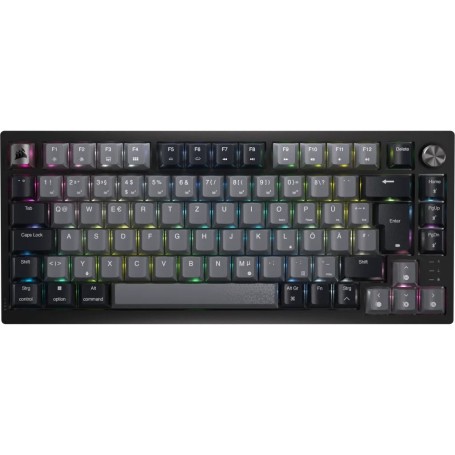 Corsair K65 PLUS WIRELESS 75 % RGB tastiera Gaming Wireless a RF + USB QWERTZ Tedesco Nero (CH-91D401L-DE)