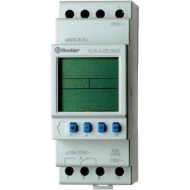 Finder Zeitschaltuhr für Hutschiene Betriebsspannung: 230 V/AC 12.91.8.230.0000 1 Wechsler 16 A 250 V/AC Tagesprogramm (12.91.8