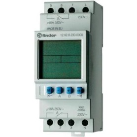Finder Zeitschaltuhr für Hutschiene Betriebsspannung: 230 V/AC 12.92.8.230.0000 2 Wechsler 16 A 250 V/AC Tagesprogramm (12.92.8