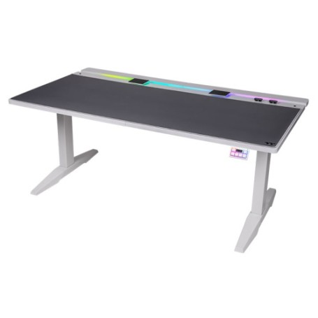 G700 RGB White Gaming Desk (wei, RGB-LED-Lichtleiste 16,8 Millionen Farben) (GGD-G70-WHEIRX-22)