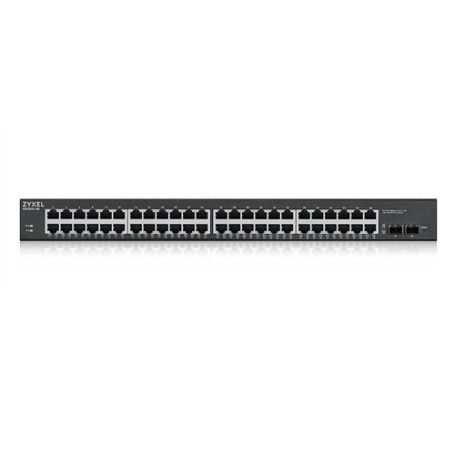 Zyxel GS1900-48HPv2 Gestito L2 Gigabit Ethernet (10/100/1000) Supporto Power over Ethernet (PoE) Nero (GS190048HPV2-EU0101F)