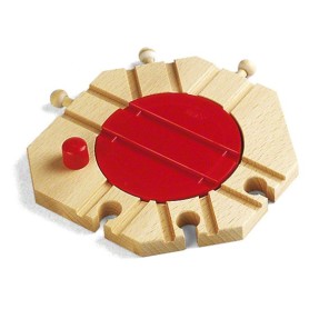 World Mechanische Drehscheibe (holz/rot) (33361)