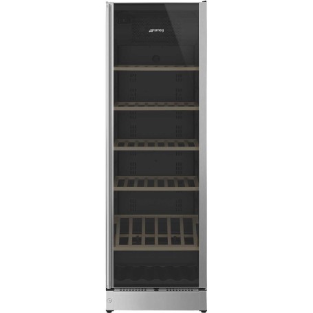 SMEG SCV115G Cantinetta vino indipendente, linea di design Classici, acciaio inox/vetro, cerniera a destra