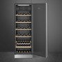 SMEG SCV115G Cantinetta vino indipendente, linea di design Classici, acciaio inox/vetro, cerniera a destra