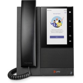 POLY Telefono multimediale aziendale CCX 505 per Microsoft Teams e abilitato per PoE (82Z79AA)