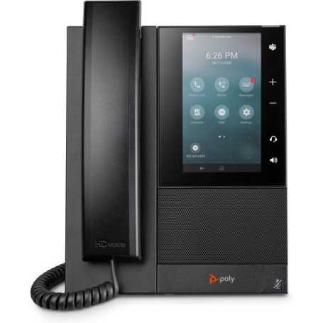 POLY Telefono multimediale aziendale CCX 505 con Open SIP e abilitato per PoE (82Z82AA)