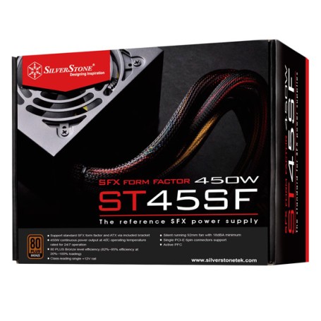 Silverstone ST45SF alimentatore per computer 450 W 20+4 pin ATX SFX Nero (SST-ST45SF V 3.0) (SST-ST45SF v 3.0)