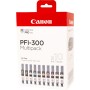 Canon PFI-300 cartuccia d'inchiostro 10 pz Originale Nero, Blu, Ciano, Grigio, Magenta, Nero per foto, Magenta per fo (4192C008)