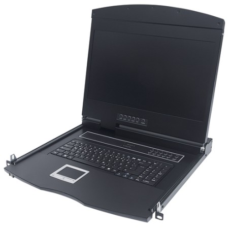 Intellinet 508025 console a rack 43,2 cm (17") 1280 x 1024 Pixel Nero 1U (508025)