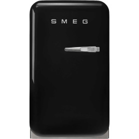 SMEG FAB5LBL6 Frigorifero da incasso, design anni '50, Nero, Cerniera a sinistra, LxPxA: circa 40 x 57 x 73 cm