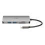D-Link DUB-M810 replicatore di porte e docking station per laptop Cablato USB 3.2 Gen 1 (3.1 Gen 1) Type-C Argento
