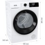 Gorenje DHNE83 asciugatrice Libera installazione Caricamento frontale 8 kg A+++ Bianco (20014508)
