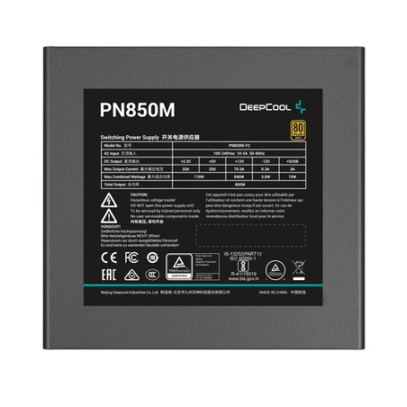 DeepCool PN850M alimentatore per computer 850 W 20+4 pin ATX ATX Nero (R-PN850M-FC0B-EU)